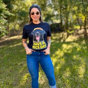 Camiseta have Nice day (cor: preta)